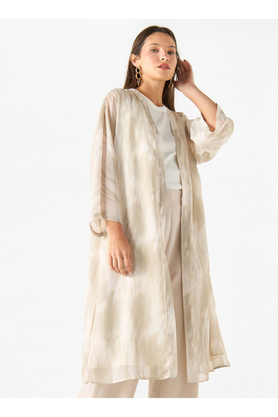 Iconic كيمونو مفتوح من الأمام مطبوع