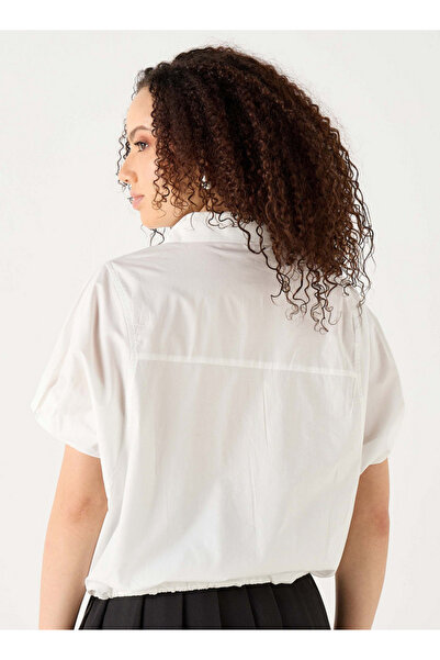 FAV Regular Fit Collared Shirt with Short Sleeves and Pocket