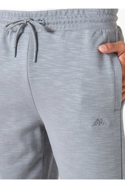 Kappa Logo Embroidered Shorts with Drawstring Closure and Pockets
