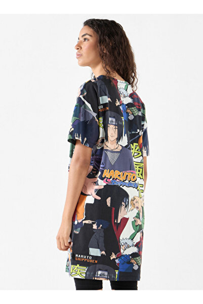 SP Characters تي شيرت طويل الأكمام بطبعة ناروتو بالكامل ورقبة دائرية