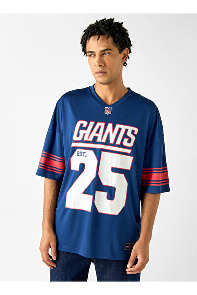 SP Characters تي شيرت مطبوع عليه شعار الدوري الوطني لكرة القدم الأمريكية بفتح...