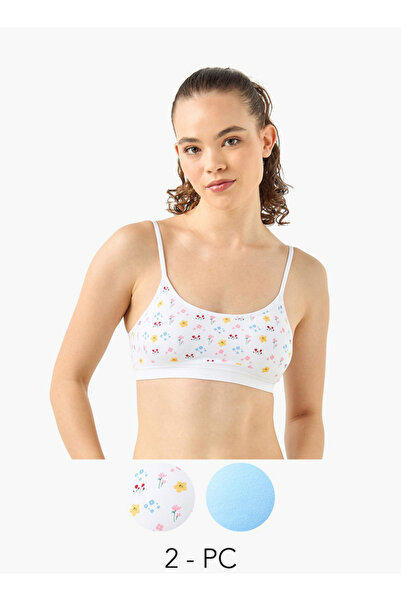 FAV مجموعة من قطعتين - حمالة صدر متنوعة بأشرطة قابلة للتعديل