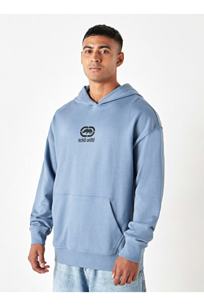 ECKO Logo Print Hoodie With Kangaroo Pocket