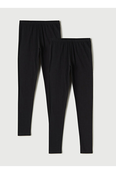 FAV Set of 2 - Full Length Leggings with Elasticised Waistband