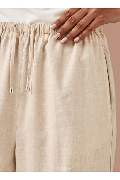 FAV Linen Blend Wide Leg Trousers