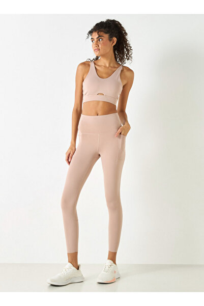 Kappa Solid Leggings with Elasticated Waistband and Pockets