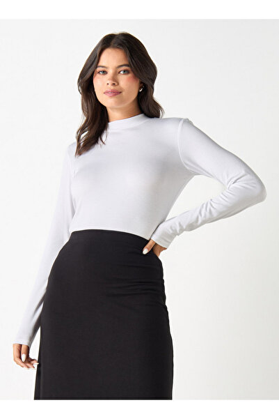 FAV T-shirt with High Neck and Long Sleeves