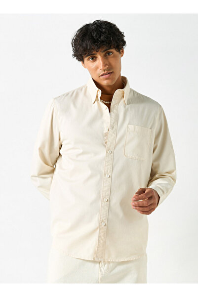 Lee Cooper Solid Shirt with Pocket and Long Sleeves