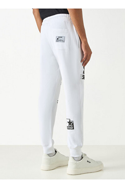 Starter Logo Embossed Flexi Waist Relaxed Fit Joggers with Drawstring Closure