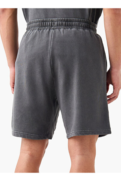 Kappa Textured Shorts with Drawstring Closure and Pockets