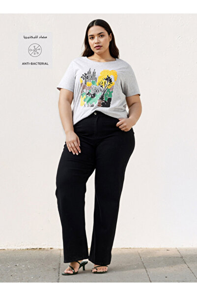 Ulla Popken Plus Size Ulla Popken Printed T-shirt