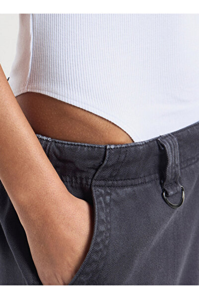 FAV Ribbed Crew Neck Bodysuit With Extended Sleeves