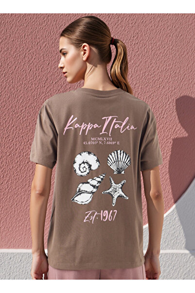 Kappa تي شيرت كابا بطبعة جرافيكية مع رقبة دائرية