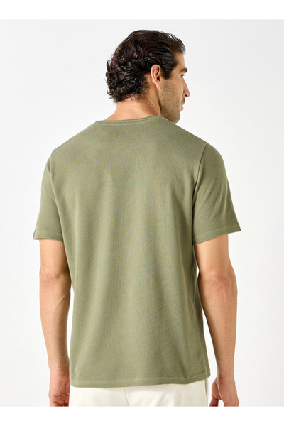 Iconic Textured Knit T-shirt With Short Sleeves