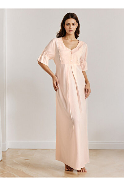 FAV Nighty Maxi Length Viscose with V-neckline