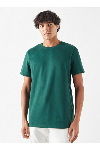 Kappa Solid Crew Neck T-shirt with Short Sleeves