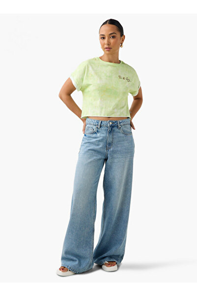 SP Characters Tom and Jerry Print Crop T-shirt with Extended Sleeves