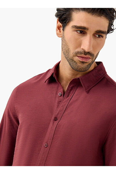 FAV Regular Fit Crinkle Textured Collared Shirt