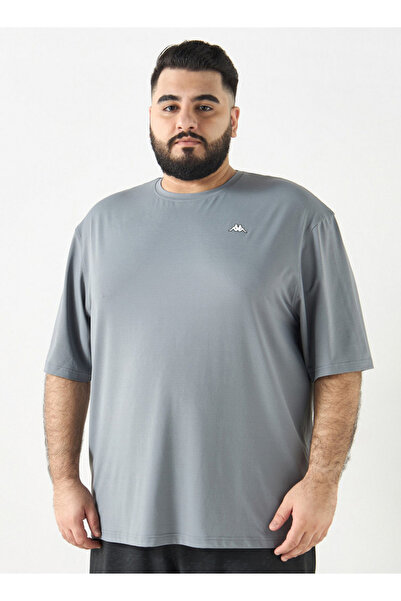 Kappa Textured T-shirt with Short Sleeves and Crew Neck