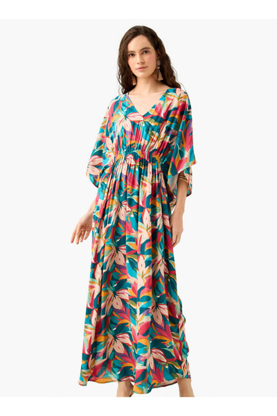 FAV غطاء من الفيسكوز بطبعة زهور