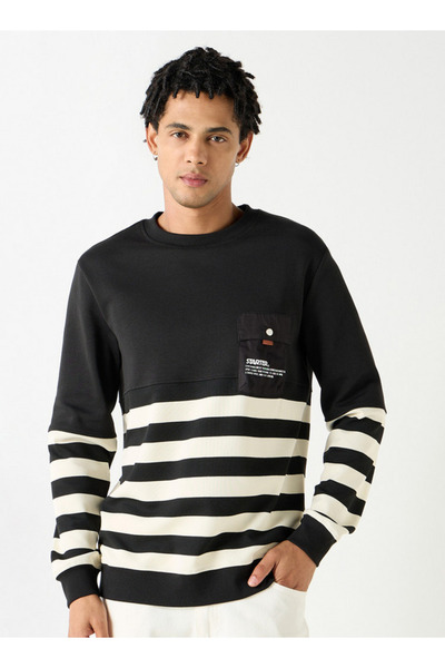 Starter Striped Sweatshirt With Long Sleeves