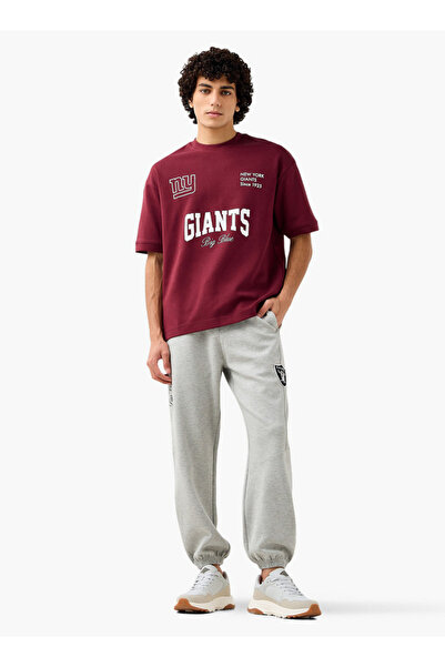 SP Characters تي شيرت رجالي مريح بأكمام قصيرة ورقبة دائرية وطبعة نيويورك العملاقة