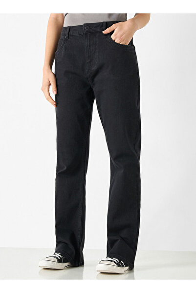 Lee Cooper Solid Flared Leg Jeans with Pockets