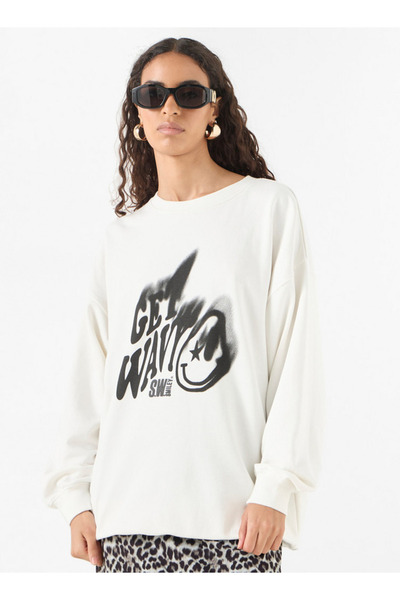 SP Characters SmileyWorld Print Sweatshirt with Long Sleeves