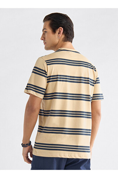 FAV Striped T-shirt with Crew Neck and Short Sleeves