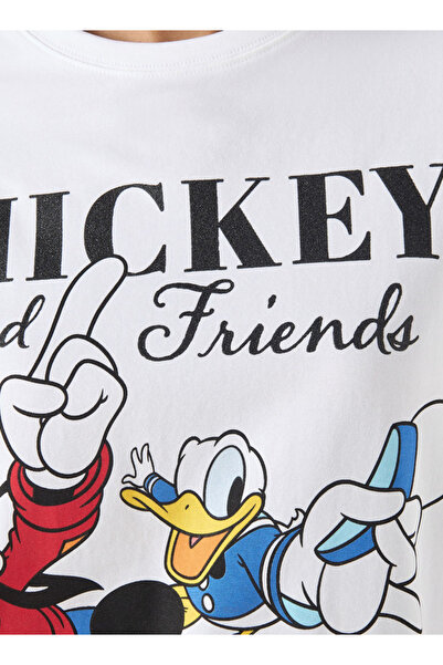 SP Characters Mickey Mouse and Friends Print T-shirt with Crew Neck and Short Sleeves