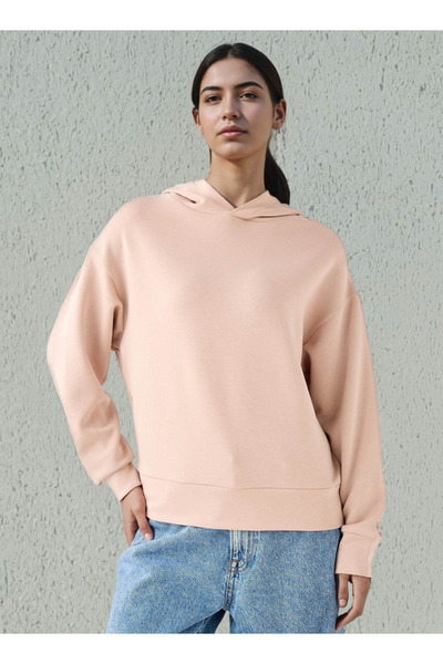 FAV هودي ناعم الملمس مع حاشية واسعة