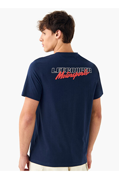 Lee Cooper Graphic Print Crew Neck T-shirt With Short Sleeves