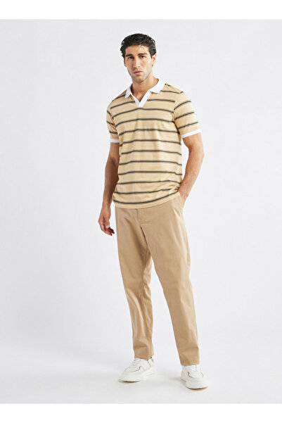 FAV Striped Polo T-shirt with Short Sleeves