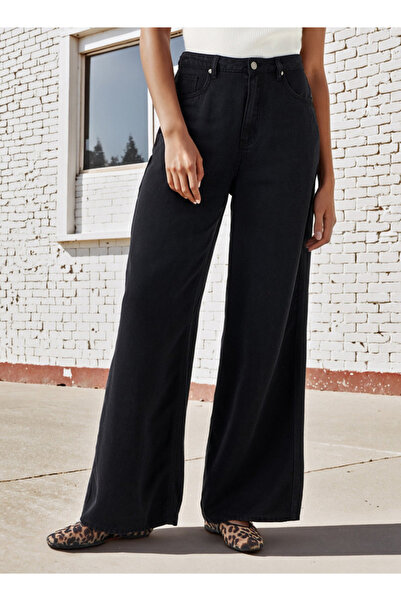 DNM بنطال جينز واسع الساق مع جيوب