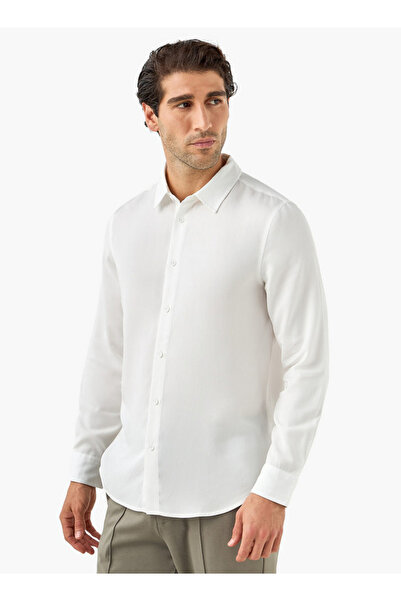 FAV قميص بقصّة عادية وأكمام طويلة