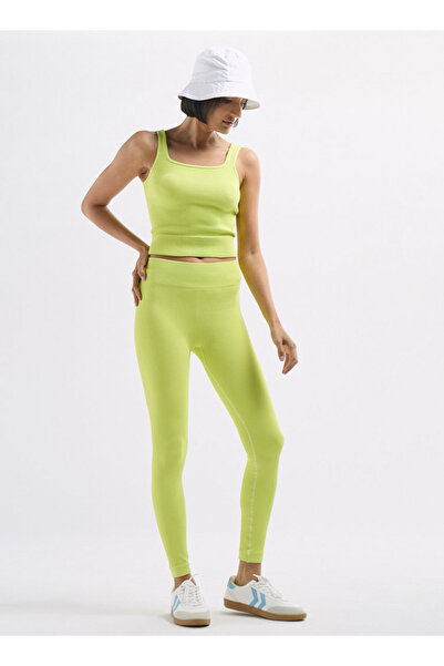 FAV Ribbed Cropped Tank Top With Square Neck