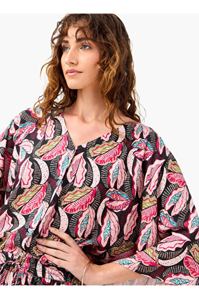 FAV All-Over Print V-neck Top and Pants Set