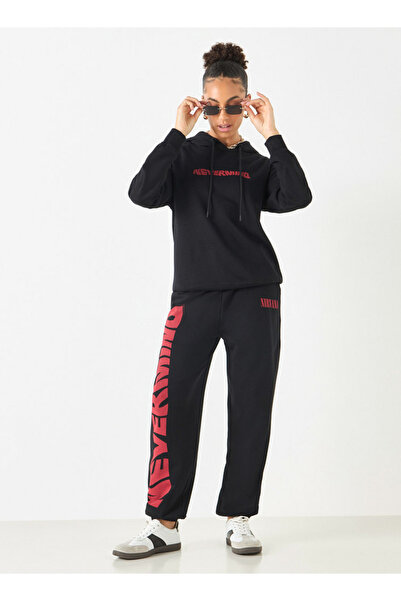 SP Characters Nirvana Print Hooded Sweatshirt with Long Sves