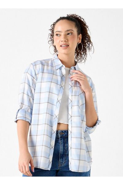Lee Cooper Checked Shirt With Long Sleeves And Pocket