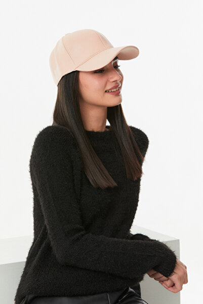 Fulla Moda Suni Deri Arkası Ayarlanabilir Kep Şapka