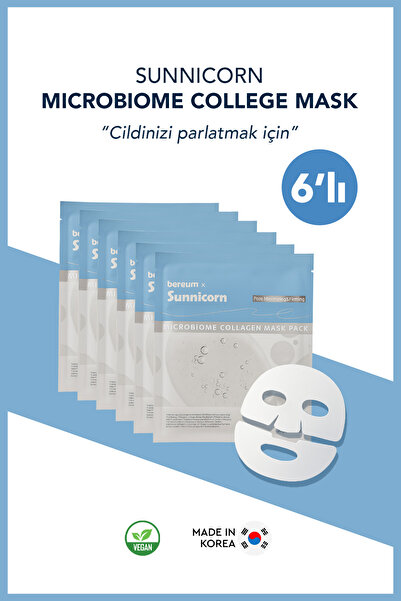 sunnicorn Cilt Canlandırıcı Yüzde Eriyen Kolajen Cilt Maskesi 6 lı