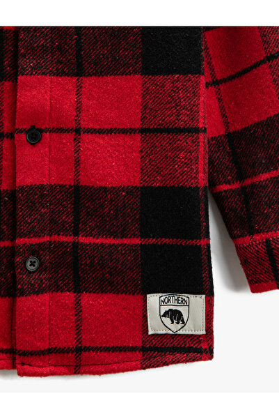 Koton Lumberjack Shirt Long Sleeve Soft Textured