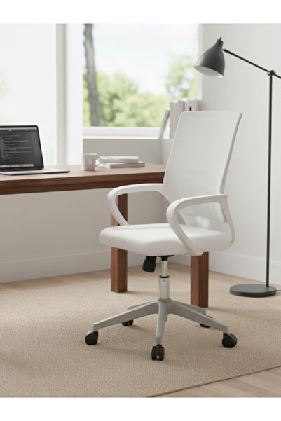 Bec4 Comfortable mesh swivel office chair with back support (Mesh)