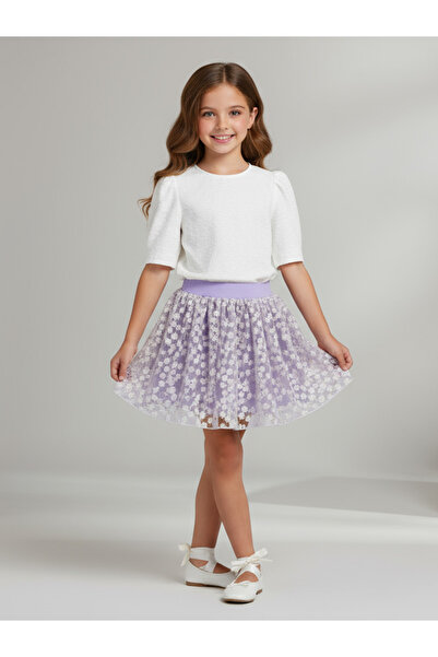 By Piera Fusta de fetiță din tul Daisy 6110