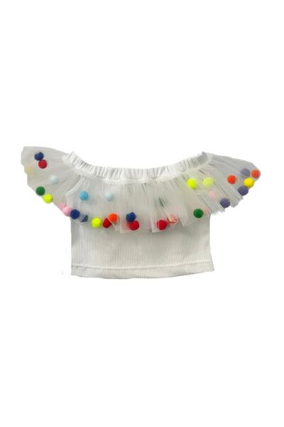 By Piera Παιδική μπλούζα με πομπόν 09210