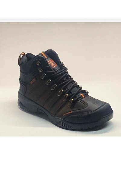 Budaks Ανδρικές μπότες με φλις αντιολισθητική θερμοσόλα, χειμερινές μπότες πεζοπορίας με κορδόνια για εξωτερικούς χώρους