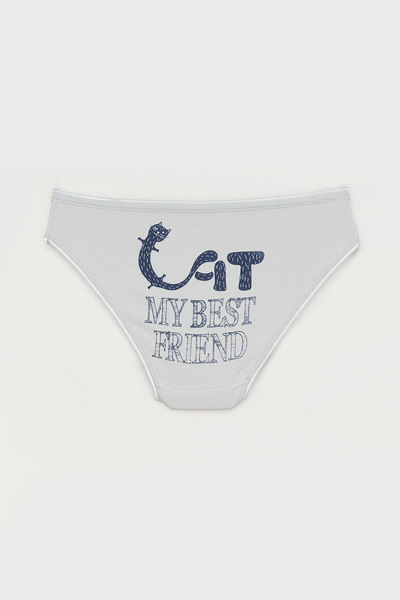 Fulla Moda Chiloți imprimați cu talie înaltă