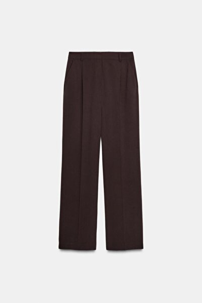 Açelya Okcu Premium Vento Mid Waist Wide Leg Woven Trousers