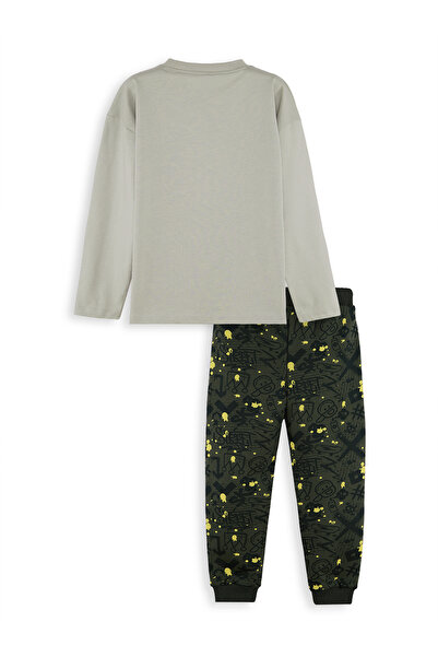 Denokids Crocodile Oversize Boy's T-Shirt Pants Set