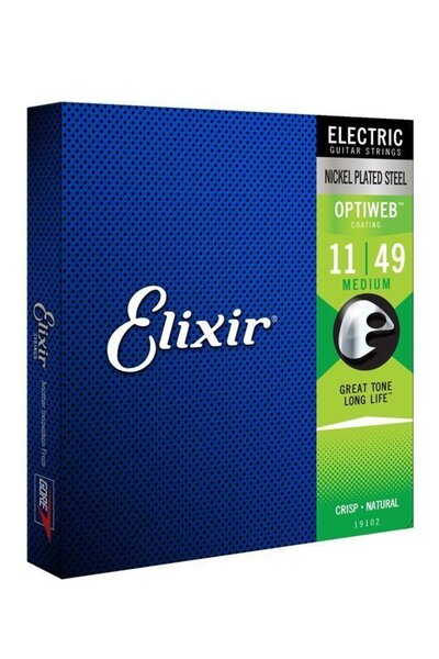 Elixir 19102 Optiweb Elektro Gitar Teli 011-049